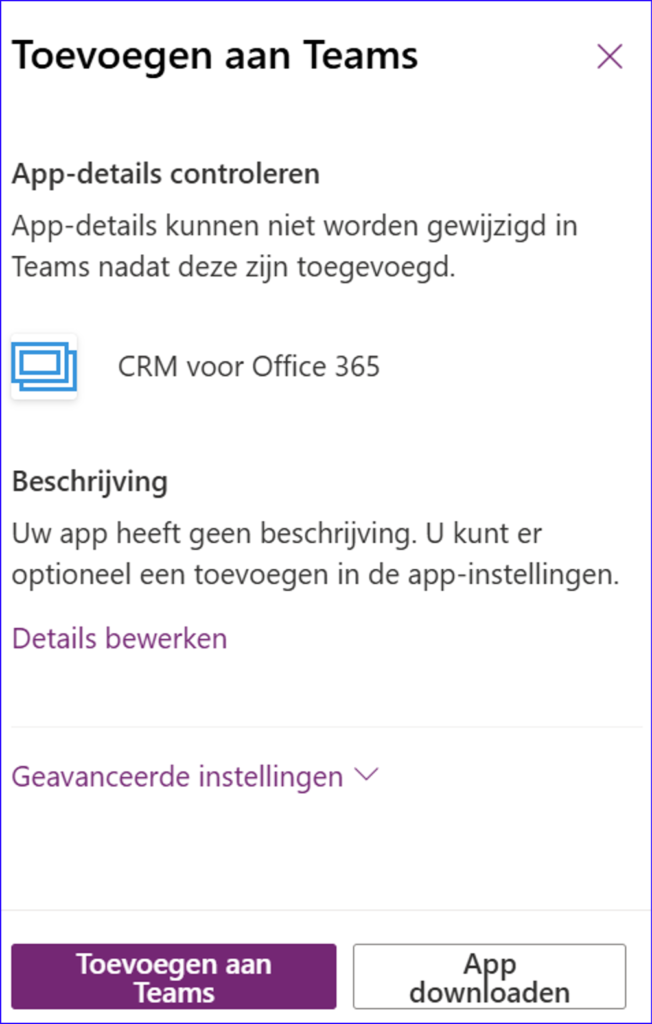 power apps teams integratie