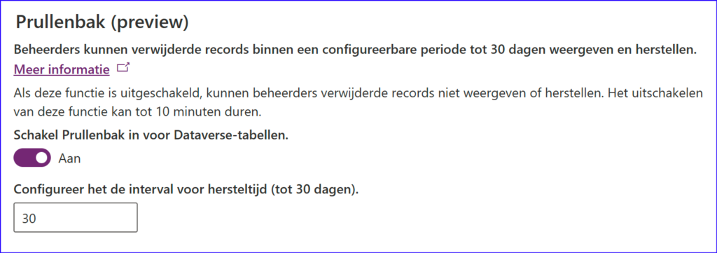 Herstel verwijderde records in Power Apps en Dynamics CRM